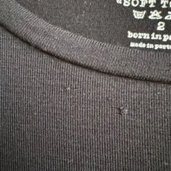 Majestic Filatures Superwashed Long Sleeve Soft Touch Shirt Size 2 Large Black - Picture 2 of 6